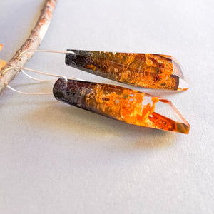 Burnt Sunset Faceted Dangles