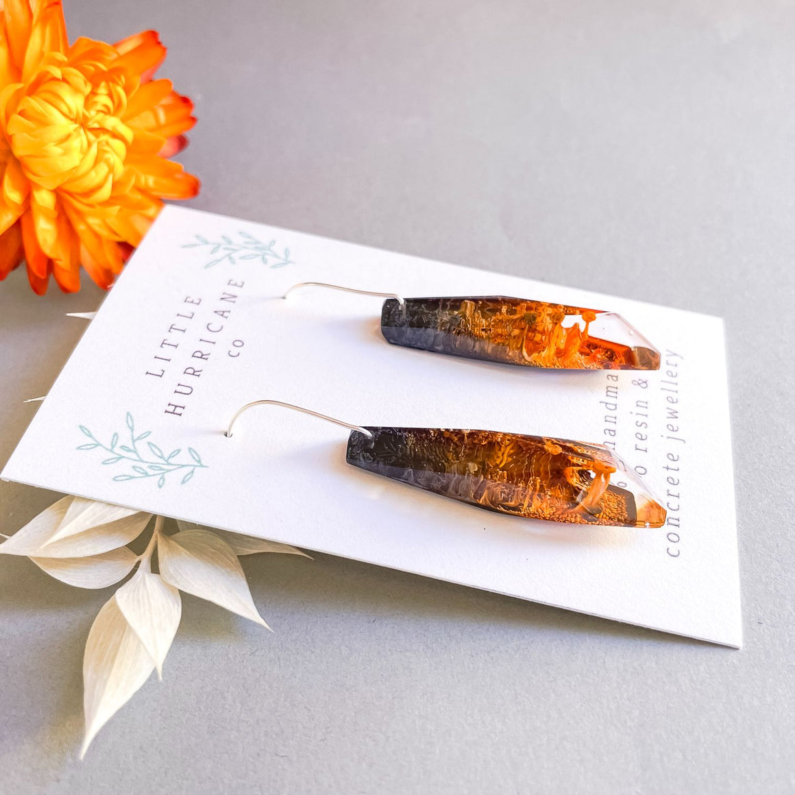 Burnt Sunset Faceted Dangles