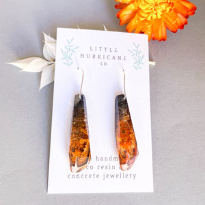 Burnt Sunset Faceted Dangles