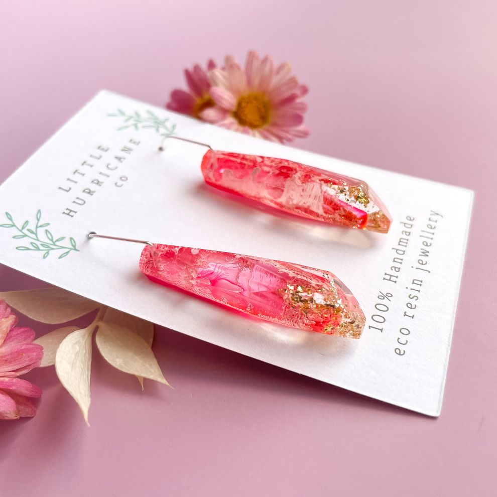 Pink Fairy Faceted Dangles