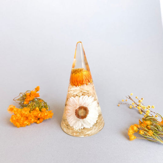 Bright everlasting Daisy Ring Cone