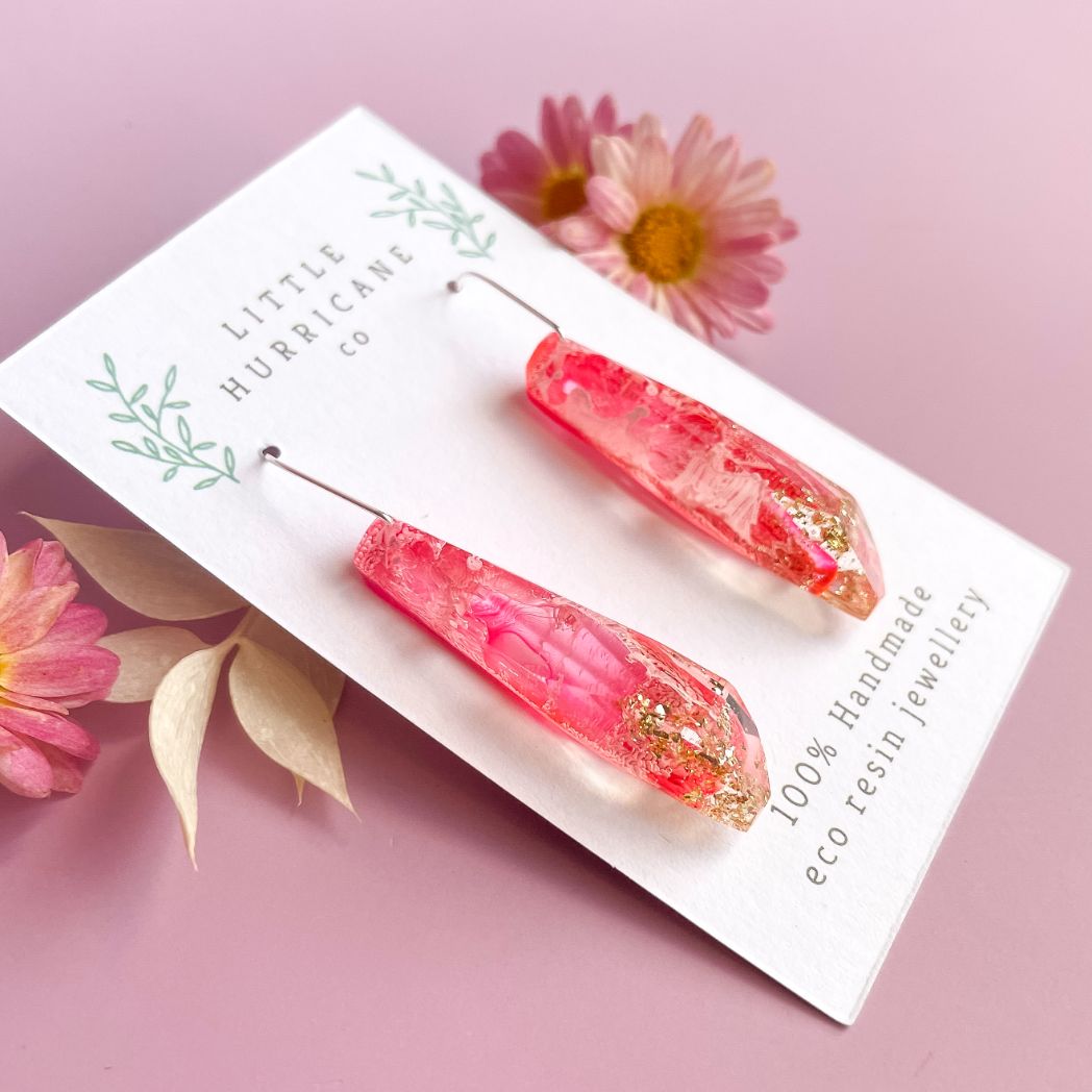 Pink Fairy Faceted Dangles