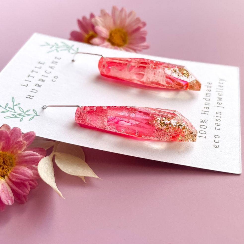 Pink Fairy Faceted Dangles