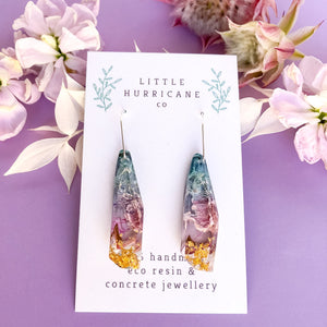 Aurora Borealis Faceted Dangles