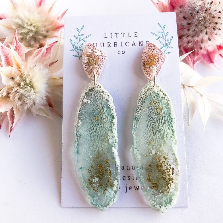 Unicorn Magic Geode Dangles