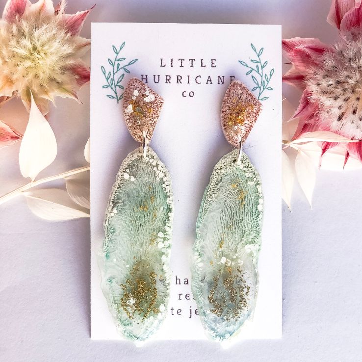 Unicorn Magic Geode Dangles