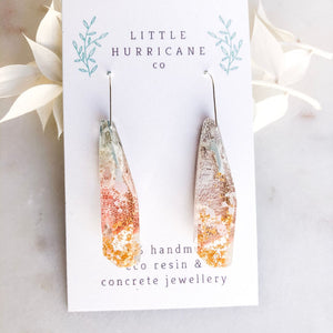 Magic Coral Faceted Dangles