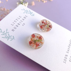 Button Studs - Rice Flowers