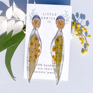 Eucalyptus leaf & wattle dangles