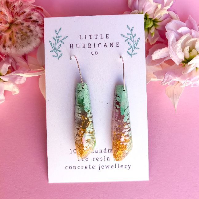 Pink Sherbet Faceted Dangles