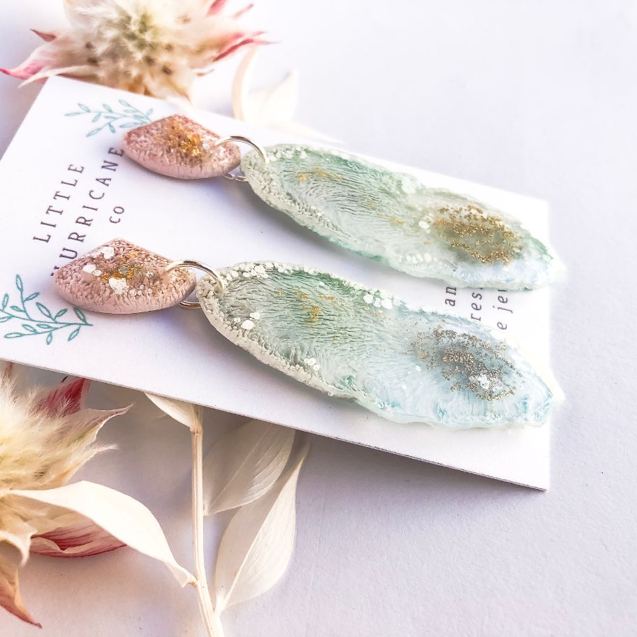 Unicorn Magic Geode Dangles