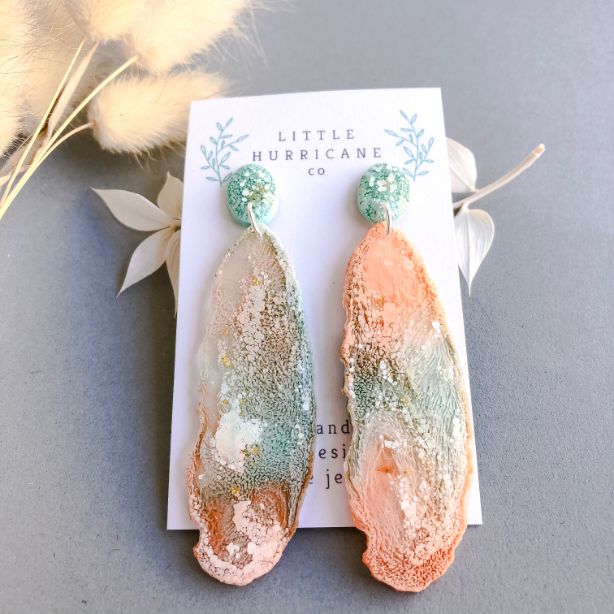 Earth Angel Geode Dangles