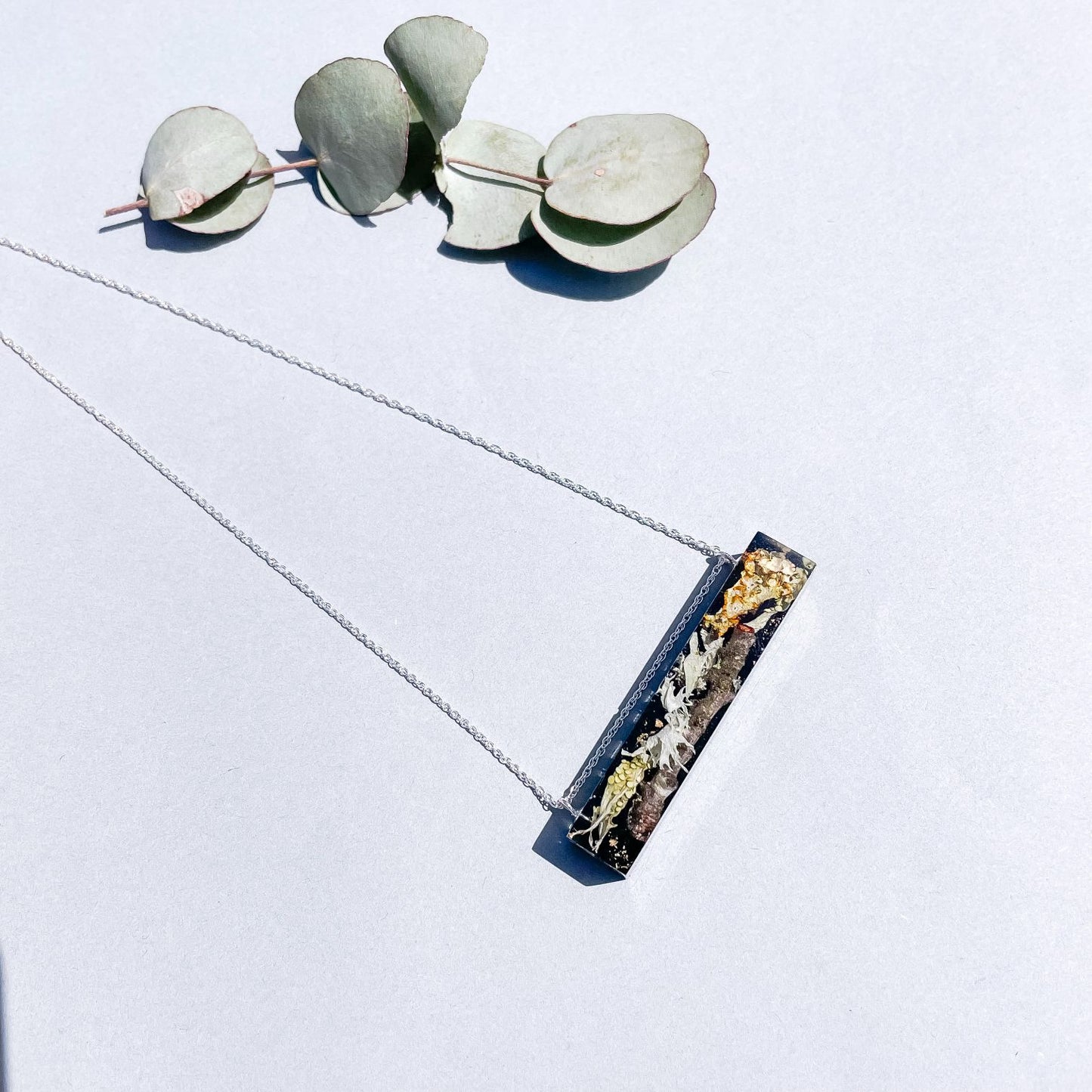 Foraged Lichen Bar Necklace