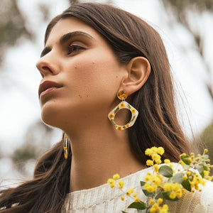 Wattle dangle hoops