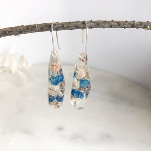 Blue Baby's Breath Faceted Dangle - Little Hurricane Co