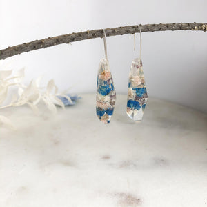 Blue Baby's Breath Faceted Dangle - Little Hurricane Co