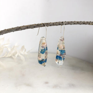 Blue Baby's Breath Faceted Dangle - Little Hurricane Co