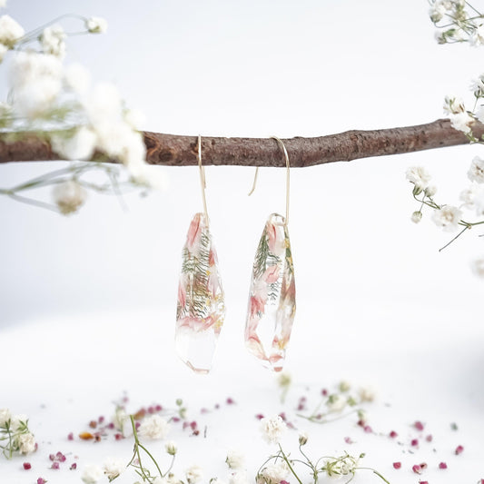 Faceted Dangle - Strawberry Fields Flower - Little Hurricane Co