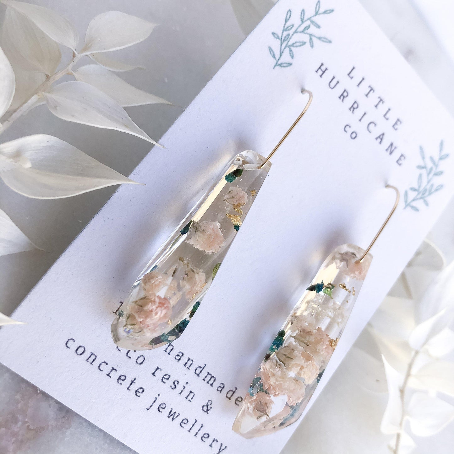 Faceted Dangles - Baby's Breath & Thyrptomene - Little Hurricane Co