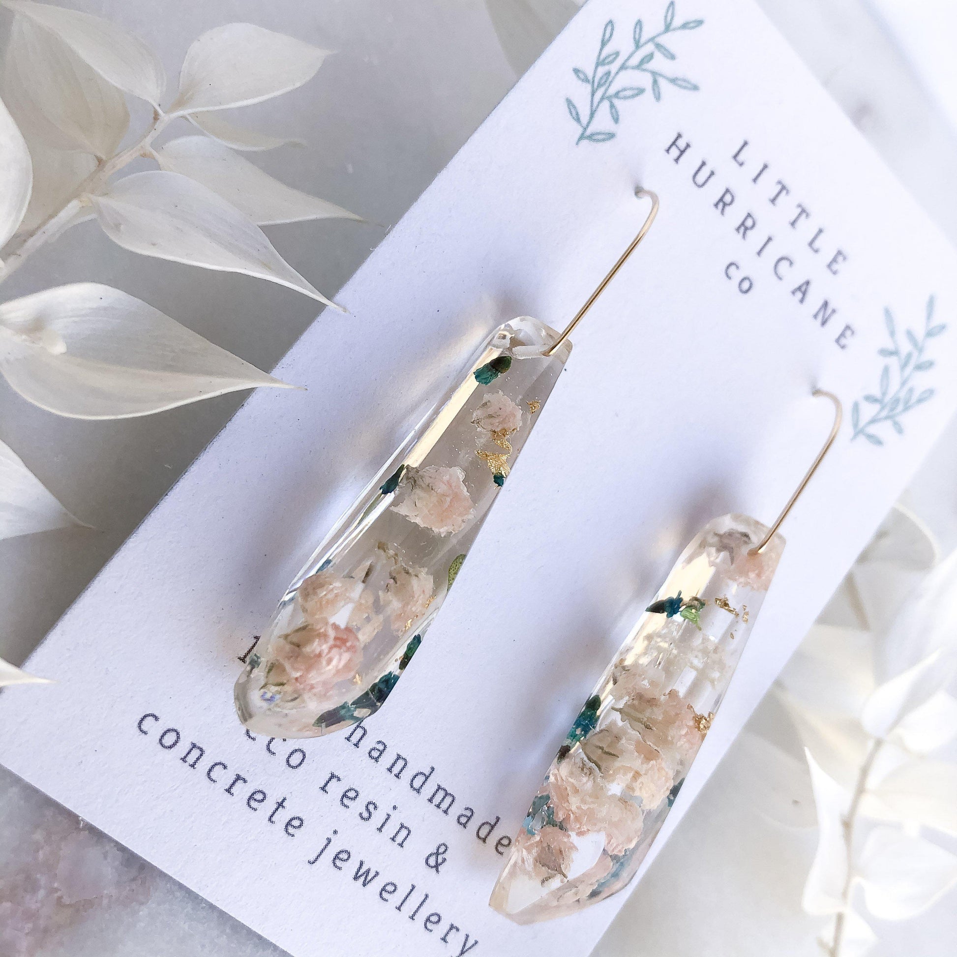 Faceted Dangles - Baby's Breath & Thyrptomene - Little Hurricane Co