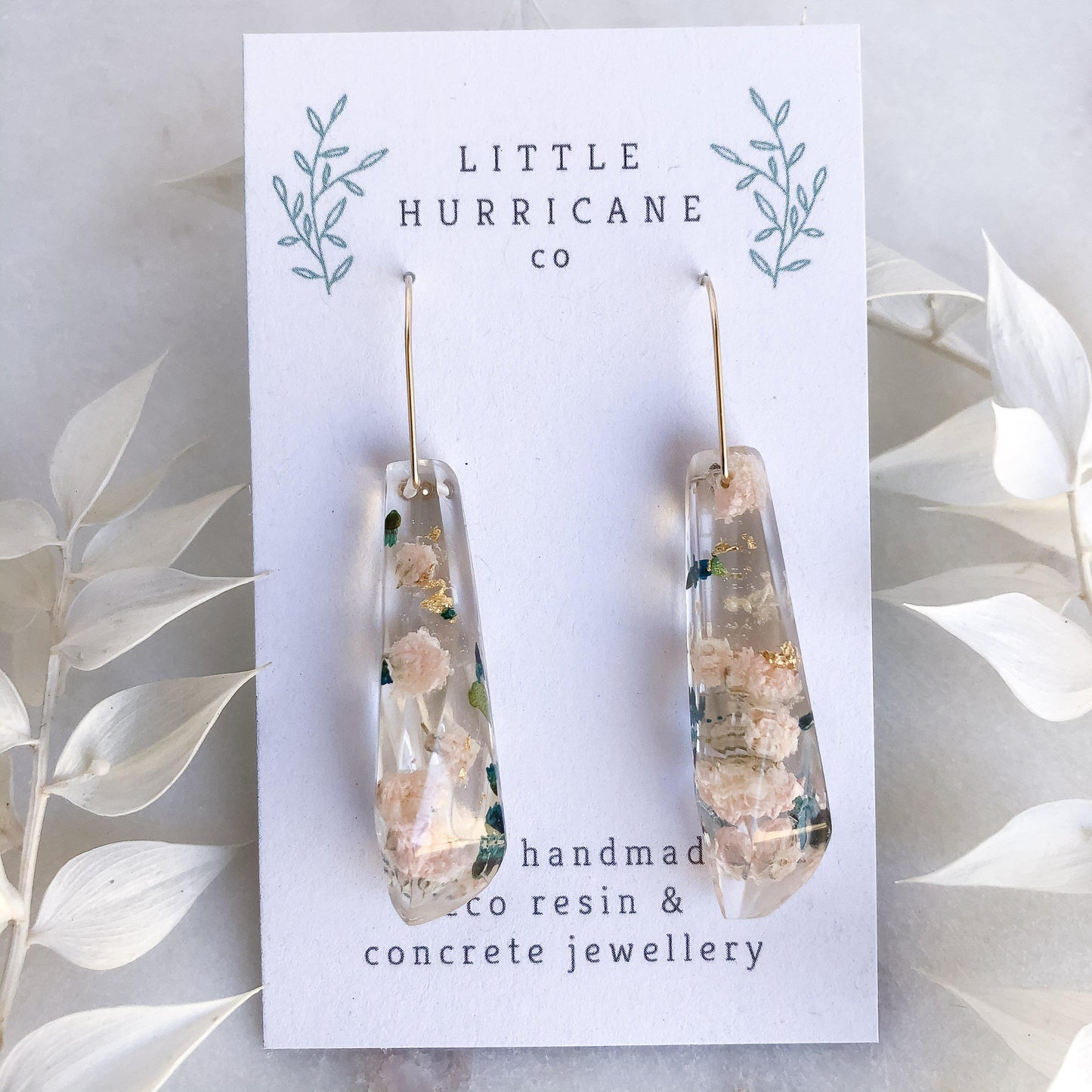 Faceted Dangles - Baby's Breath & Thyrptomene - Little Hurricane Co