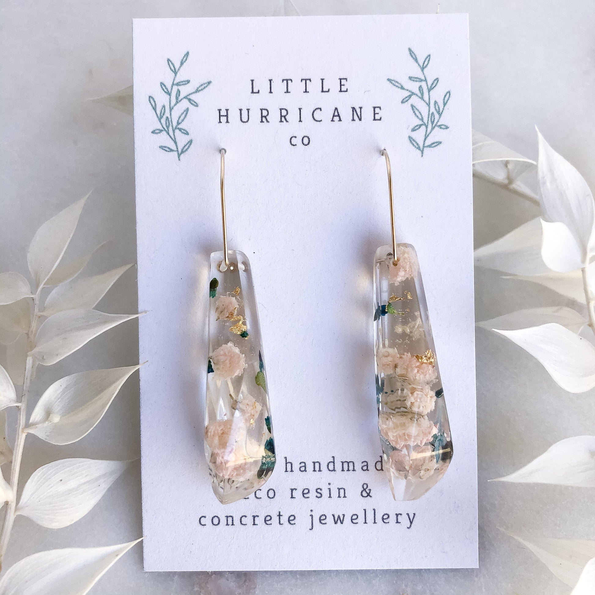 Faceted Dangles - Baby's Breath & Thyrptomene - Little Hurricane Co