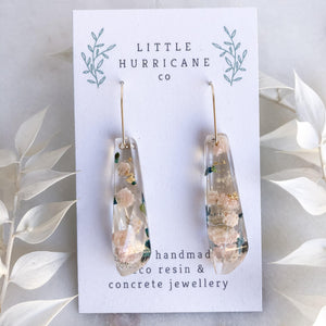 Faceted Dangles - Baby's Breath & Thyrptomene - Little Hurricane Co