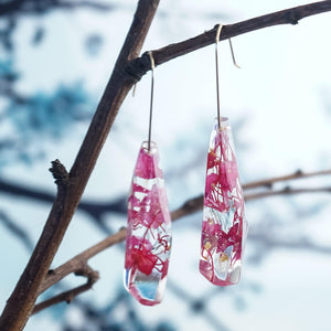 Faceted Dangles - Fuchsia & Gumnut Blossom - Little Hurricane Co