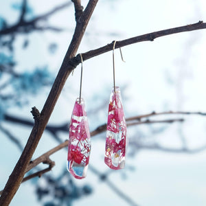 Faceted Dangles - Fuchsia & Gumnut Blossom - Little Hurricane Co