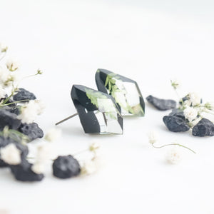 Faceted Studs - Foraged Fern - Little Hurricane Co