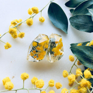 Faceted Studs - Golden Wattle - Little Hurricane Co