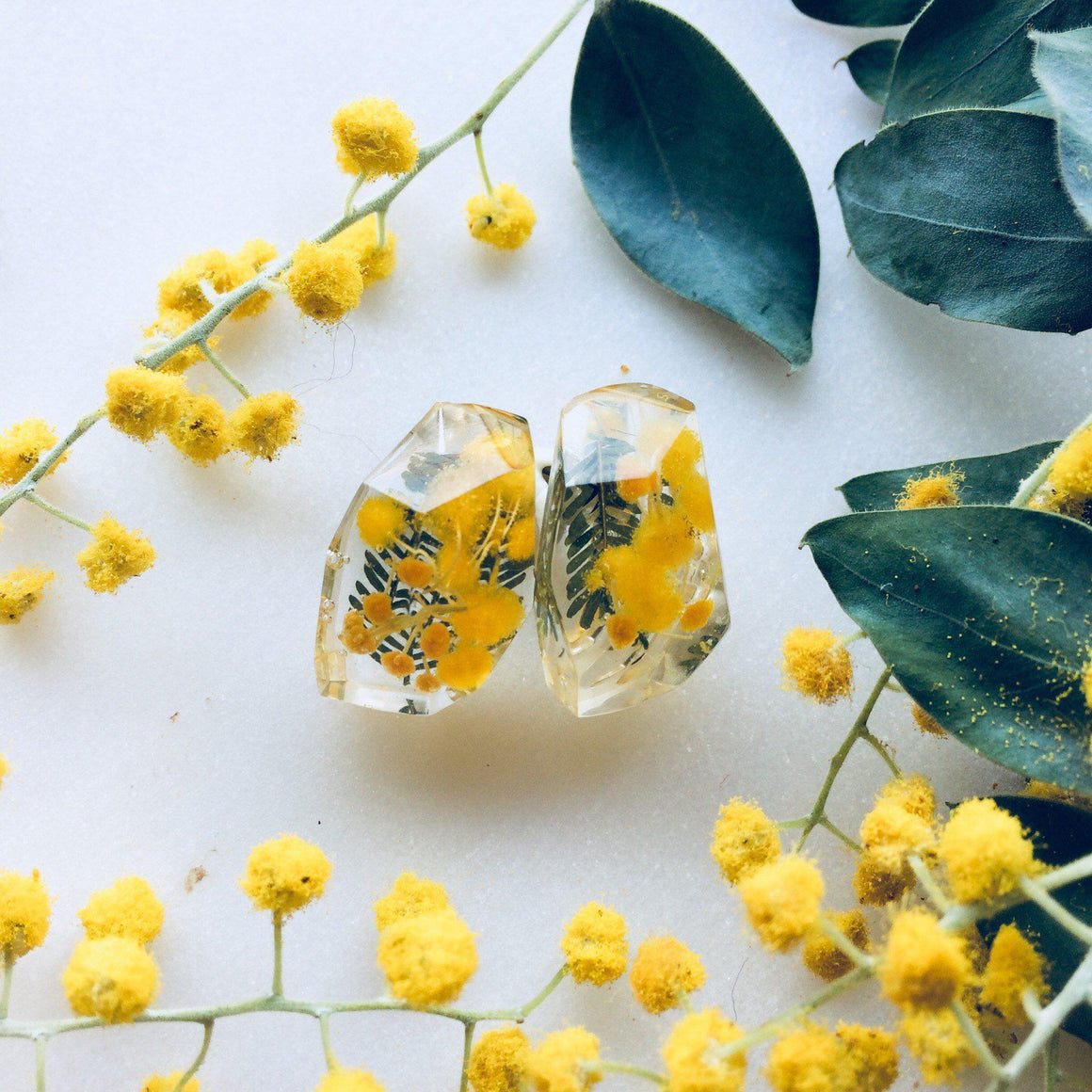 Faceted Studs - Golden Wattle - Little Hurricane Co