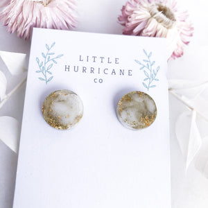 Gold Dust - button studs - Little Hurricane Co