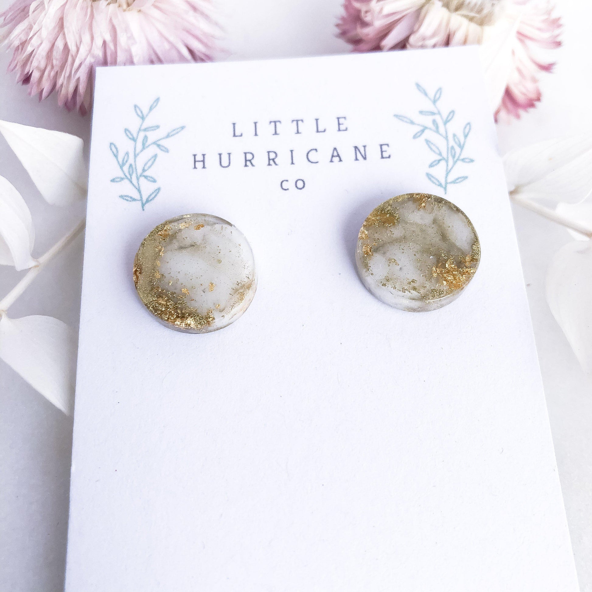 Gold Dust - button studs - Little Hurricane Co