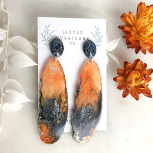 Golden Sunset Geode Dangles - Little Hurricane Co