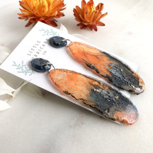 Golden Sunset Geode Dangles - Little Hurricane Co