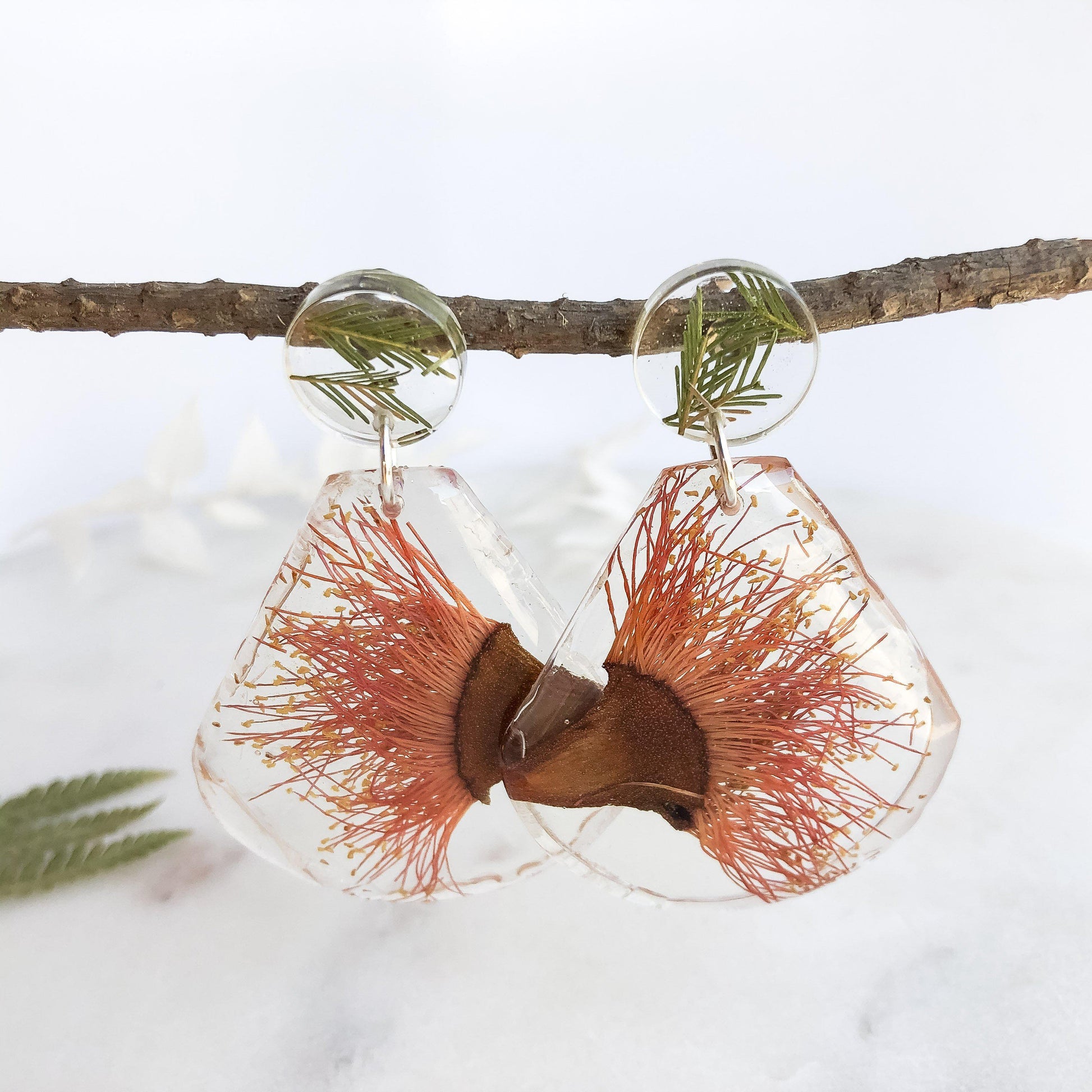 Gum Blossom Teardrop Dangle - Little Hurricane Co