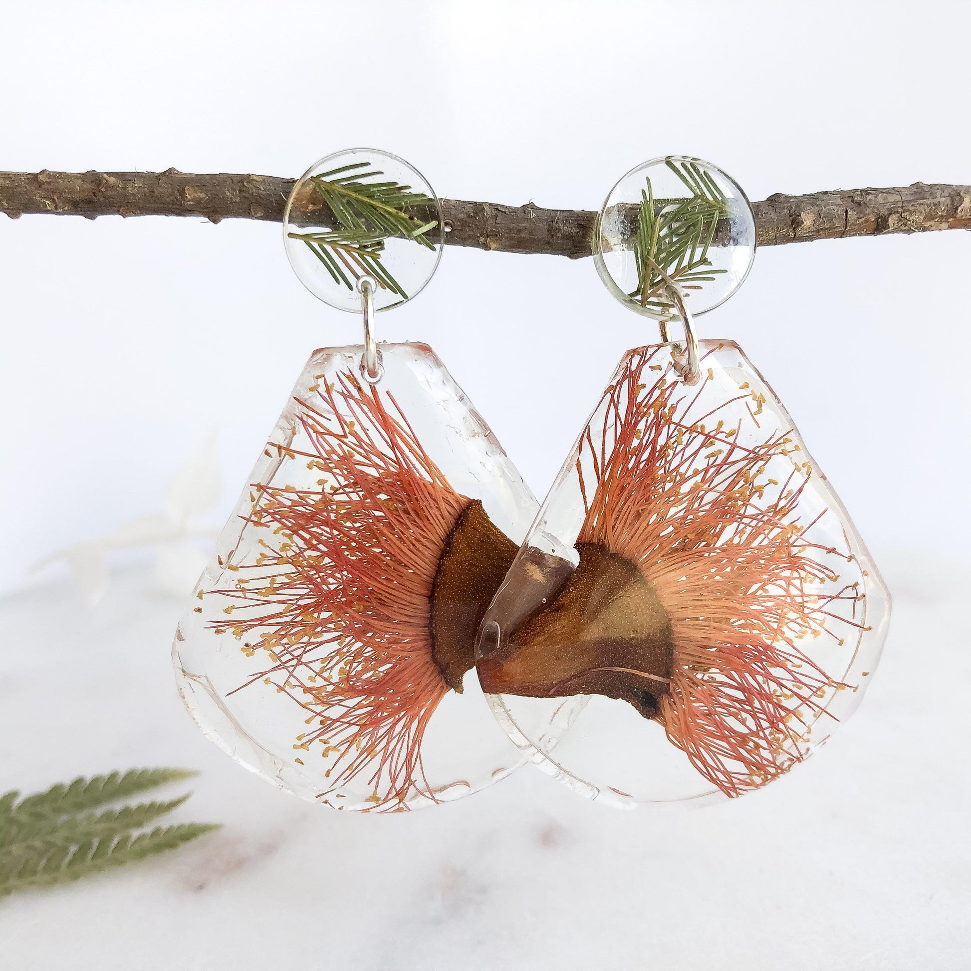 Gum Blossom Teardrop Dangle - Little Hurricane Co