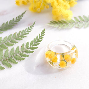 Statement Wattle Faceted Ring - Little Hurricane Co