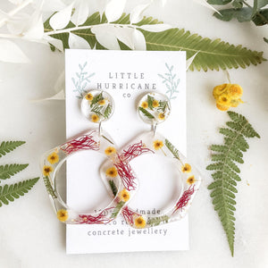 Wattle Dangle & Gum Hoops - Little Hurricane Co