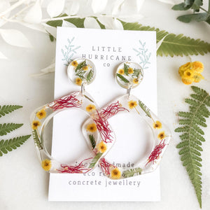 Wattle Dangle & Gum Hoops - Little Hurricane Co